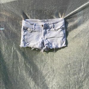 White Denim Shorts